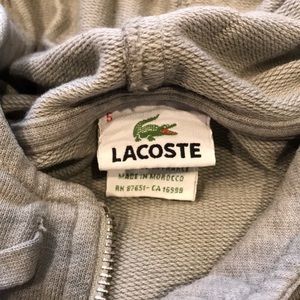 Lacoste green hoodie